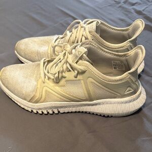 Reebok Athletic Shoes in Cream and White - Used